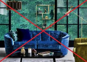 7 आम गलतियों कि मखमल घर के साथ सजावट और व्यवस्था इंटीरियर में बचा जाना चाहिए