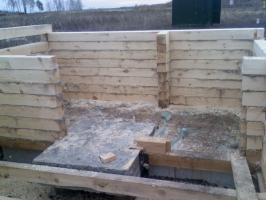 मैं लकड़ी की दीवारों का निर्माण जारी है। मैं बर्फ से पहले समय क्या है?